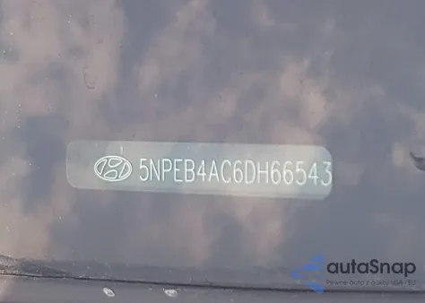 2013 Hyundai Sonata Gls z USA, uszkodzony, nr VIN 5NPEB4AC6DH665431